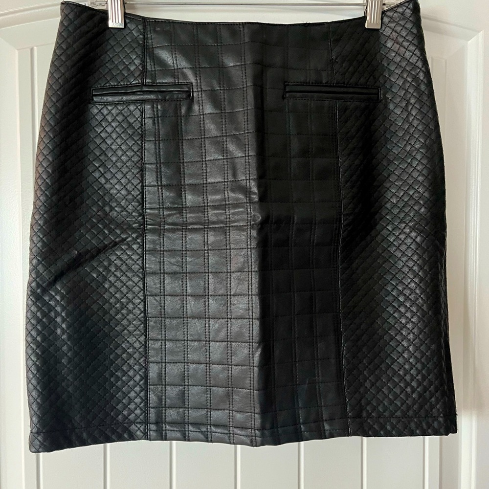 Ann Taylor Leather-Like Skirt